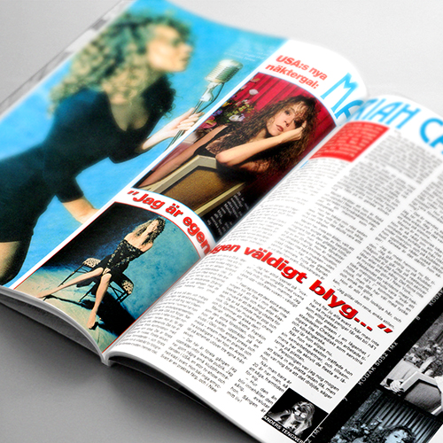 Mariah Carey - Okej Magazine (Sweden) - 1990