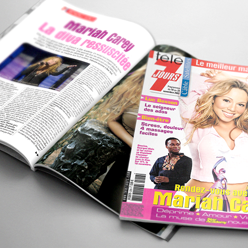 Mariah Carey - T&eacute;l&eacute; 7 Jours Magazine (France) - November 16, 2002