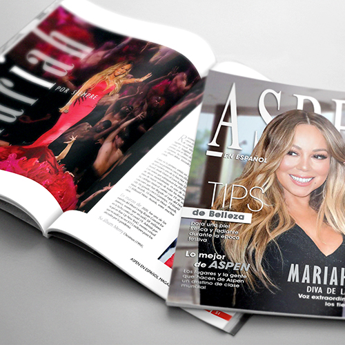 Mariah Carey - Aspen en Espa&ntilde;ol Magazine - Winter 2020