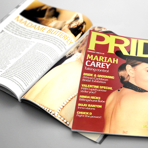 Mariah Carey - Pride Magazine (United Kingdom) - February 1998