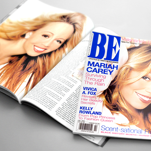 Mariah Carey - Black Elegance Magazine - February 2003