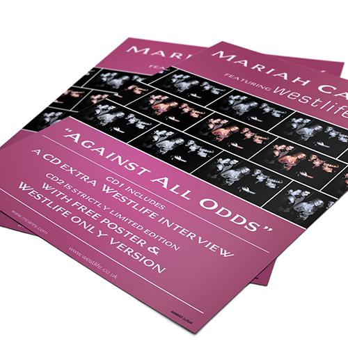 Mariah Carey & Westlife - Against All Odds - Publicity Material
