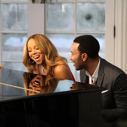 Mariah Carey & John Legend - When Christmas Comes - Music Video - Behind The Scenes Photos